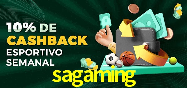 10% de bônus de cashback na sagaming